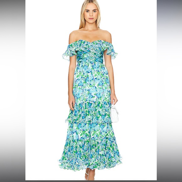 AMUR plia pleated midi dress - Picture 3 of 4